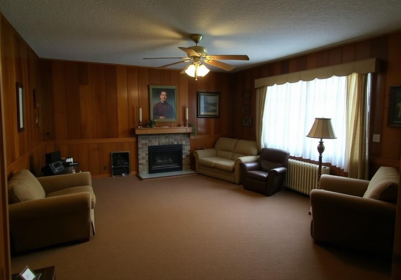 Before — Living room remodel — Round Rock